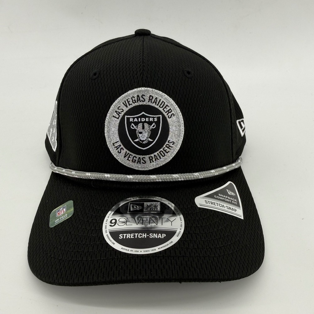 New Era Las Vegas Raiders 9SEVENTY Stretch-Snap Hat Black NFL 60550366 OSFM